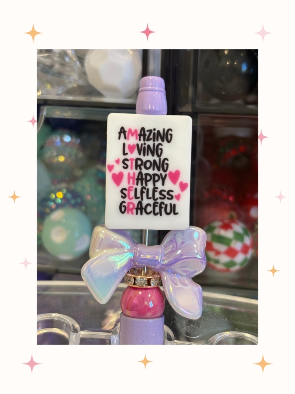 Handmade Inspirational Beaded Pen